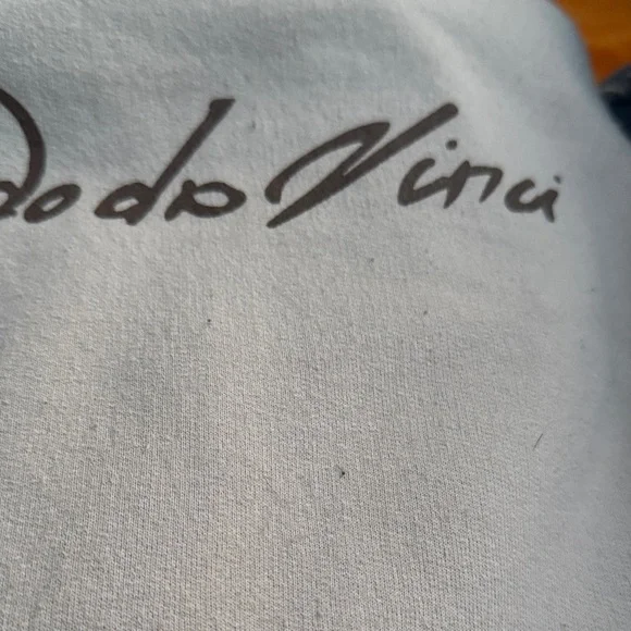 Leonardo Da Vinci Cream Hoodie XL sweatshirt - Picture 6 of 6